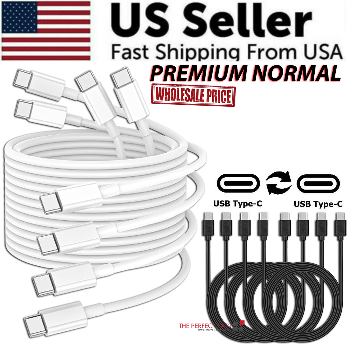 Braided USB C Type-C Fast Charging Data SYNC Charger Cable Cord 3/6/10FT Lot