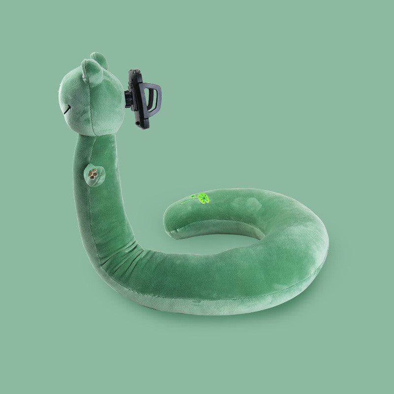 Multifunctional U-Shaped Pillow with Phone Stand
