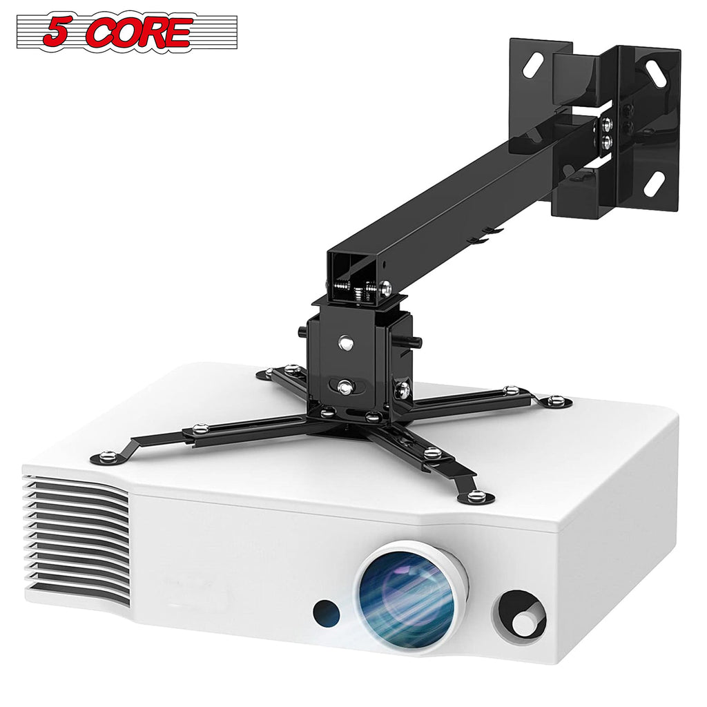 5Core Projector Mount Ceiling Wall Universal Holder Adjustable Low Profile Capacity 40lb